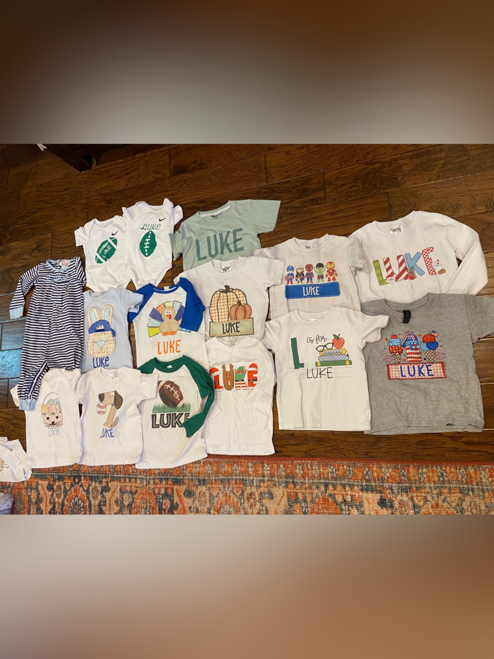 Lot of 15 Luke Name Shirts Bundle